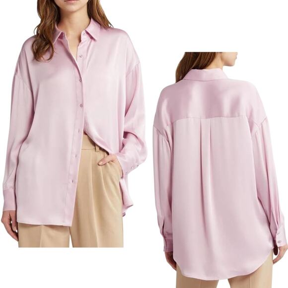 Favorite Daughter Tops - Favorite Daughter, NWT Women's The Smooth Ex-Boyfriend Shirt, Pastel Lavender XS
